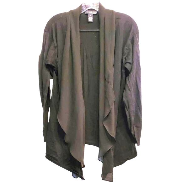 Willi Smith Women's Black Cardigan Size Medium - Picture 1 of 6